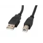 Lanberg CA-USBA-11CC-0010-BK USB-Kabel 1 m 2.0 USB B Schwarz
