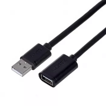 USB-Verlängerungskabel Unitek Y‑C418GBK 5 m USB A auf USB A USB 2.0, schwarz
