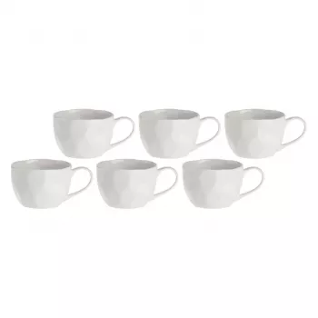 6er-Set Frühstückstassen Lunia 420 ml