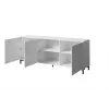 MARMO 3D Kommode 200x45x80,5 cm weiß matt/marble weiß