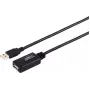 USB-Kabel S/CONN 13-26085 USB 2.0 15 m USB A Schwarz