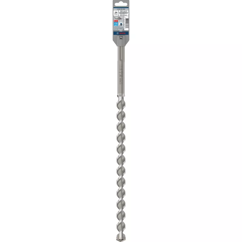 Bosch SDS max-4 Bohrer, Bohrhammer, 2,4 cm, 520 mm, Ziegel, Beton, harter Beton, Kalkstein, Sandstein, 40 cm, SDS Max