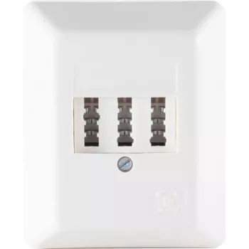 TAE-Steckdose ShiverPeaks 74050W Aufputzanschlussdose, weiß RAL9010