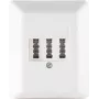 TAE-Steckdose ShiverPeaks 74050W Aufputzanschlussdose, weiß RAL9010