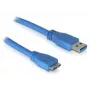 DeLOCK Micro-USB-3.0-Kabel 1 m, USB A, 5 Gbit/s, Blau