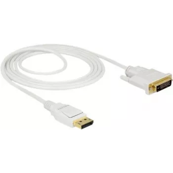 Videokabel-Adapter DeLOCK 83814 2m DisplayPort DVI Weiß
