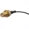 Koaxialkabel MikroTik ACSMAUFL SMA-Buchse gerade 1 m Schwarz