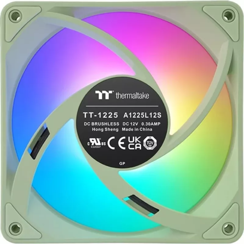 Thermaltake CT120 EX Reverse ARGB Sync 120 mm 3er-Pack Gehäuselüfter – Matcha-Grün