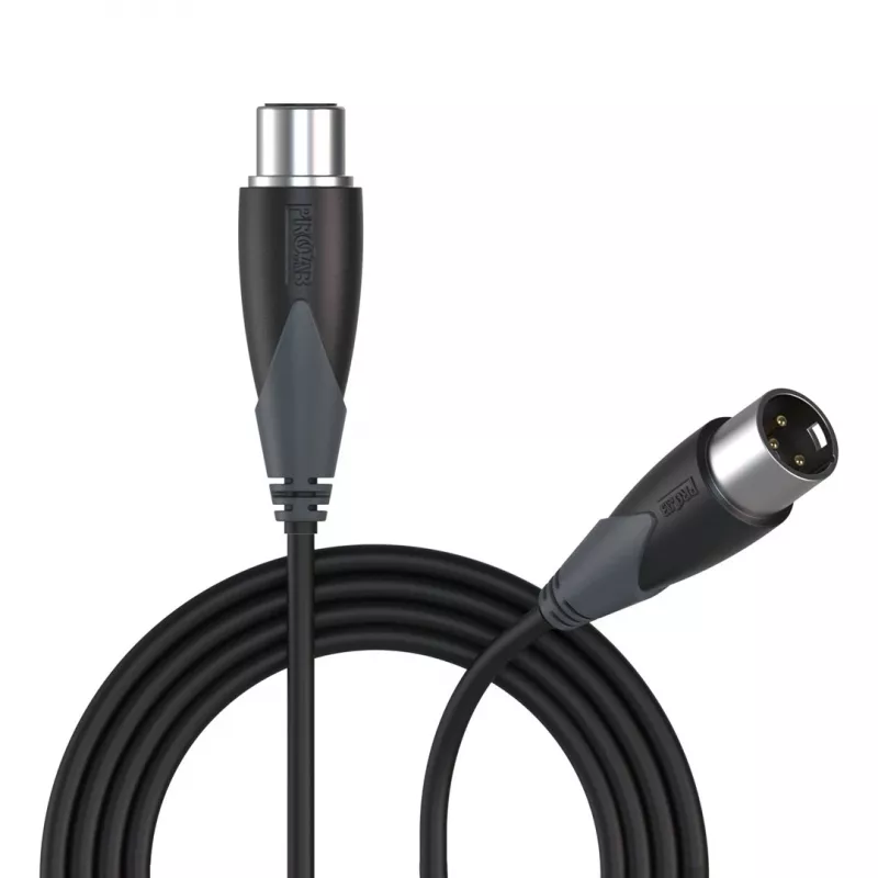 PROCAB CLA901/3 Audiokabel 3 m XLR (3-polig) Schwarz, Grau