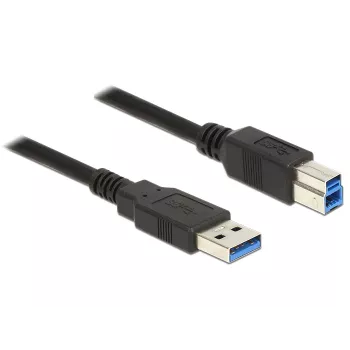 USB-Kabel DeLOCK 85066 USB 3.2 Gen 1 1m USB A USB B Schwarz