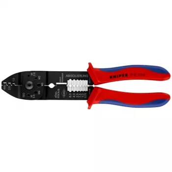 Knipex 97 21 215 B Crimpwerkzeug Schwarz, Blau, Rot