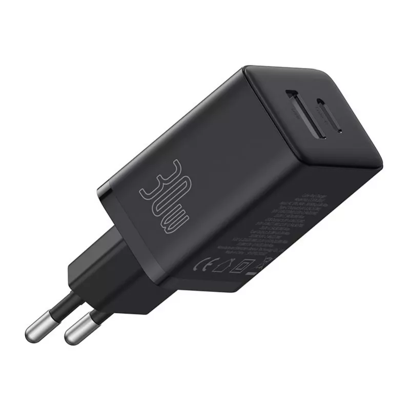 Baseus P10111404113-00 Cube USB-C / USB-A 30W Netzteil Schwarz