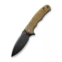 Klappmesser CIVIVI Mini Praxis Ultem Bernstein Schwarz C18026C-5 — Kompaktes EDC, Ultem Griffschalen, glatte Klinge