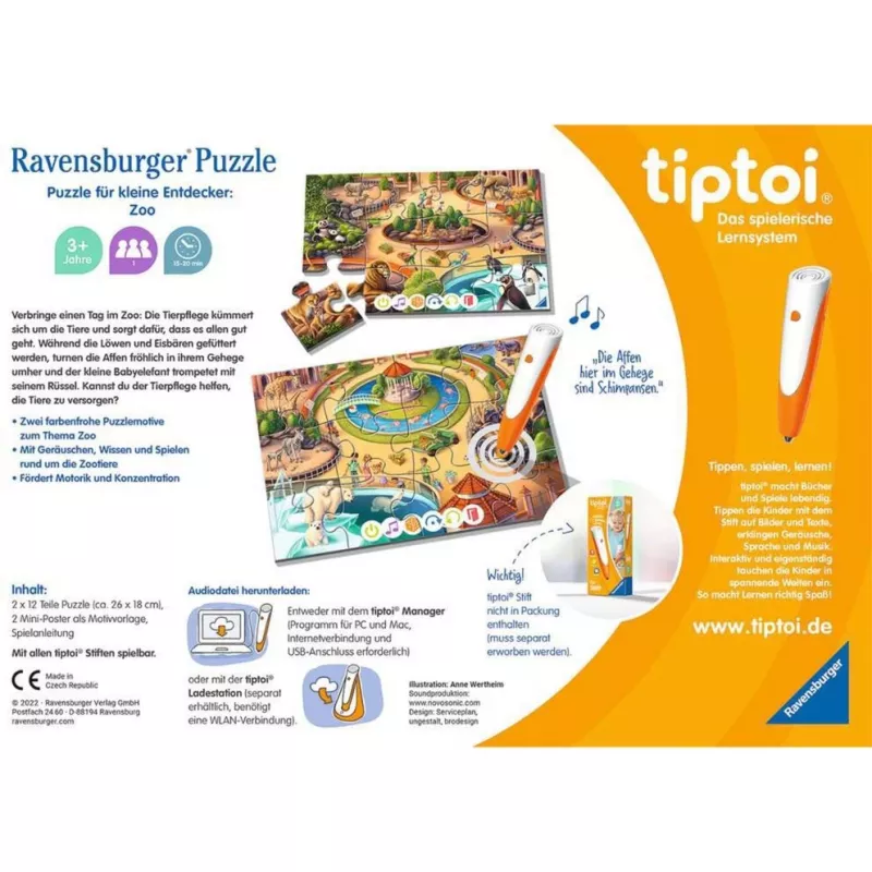 tiptoi Puzzle für junge Entdecker: Zoo