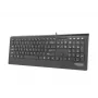 Natec Barracuda - Tastatur - US - Schwarz - Tastatur - US-Englisch - Schwarz