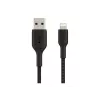 Cable Braided USB-Lightning 1m Black