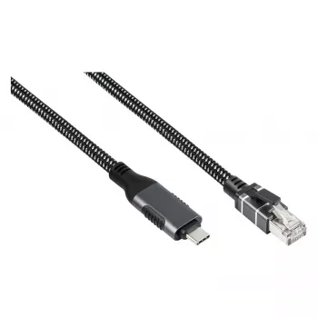 Good Connections Ethernet-Kabel USB-C RJ45, Anthrazit, 1,0 m
