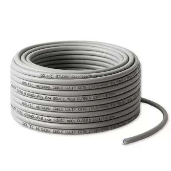 UTP Patchkabel QOLTEC CAT6 50 m Kupfer (Cu) grau