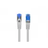 LANBERG Netzwerkkabel RJ-45 auf RJ-45 S/FTP PCF6A-10CC-0050-S, 0,5 m, CCA-Leiter, 500 MHz, LSZH, grau