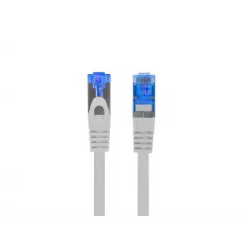 LANBERG Netzwerkkabel RJ-45 auf RJ-45 S/FTP PCF6A-10CC-0050-S, 0,5 m, CCA-Leiter, 500 MHz, LSZH, grau