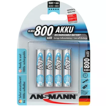 1x4 Ansmann maxE NiMH wiederaufladbare Batterie Micro AAA 800 mAh 5035042