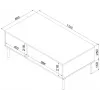 Cama TRESSE Bank / Tisch 110x60x40 matt grün