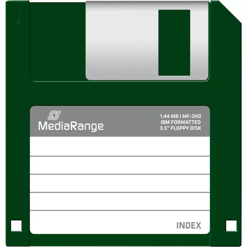 Floppy Disk MediaRange MR200 3,5 Zoll 1,44 MB 10er-Pack, rot und gelb