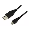LogiLink USB 2.0 Verbindungskabel, 1,8 m, schwarz USB-A Stecker - USB-B Micro Stecker, konform mit USB 2.0 (CU0034)