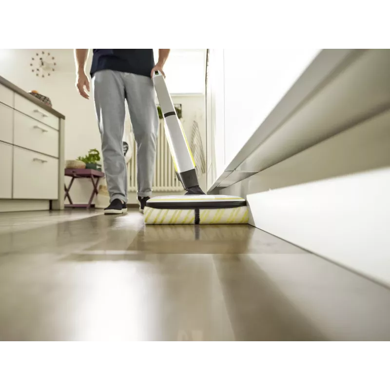 Kärcher FC 7 CORDLESS Elektrischer Besen Akku Nass Bagless Schwarz, Weiß, Gelb 2,85 Ah