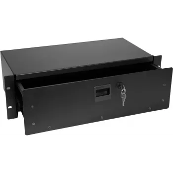 Rack-Schublade Omnitronic SN-3 3U mit Schloss — 3U Rack-Einbauschublade von Omnitronic
