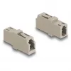 DeLOCK LWL-Kupplung LC Simplex Buchse auf LC Simplex Buchse OM1/OM2 beige