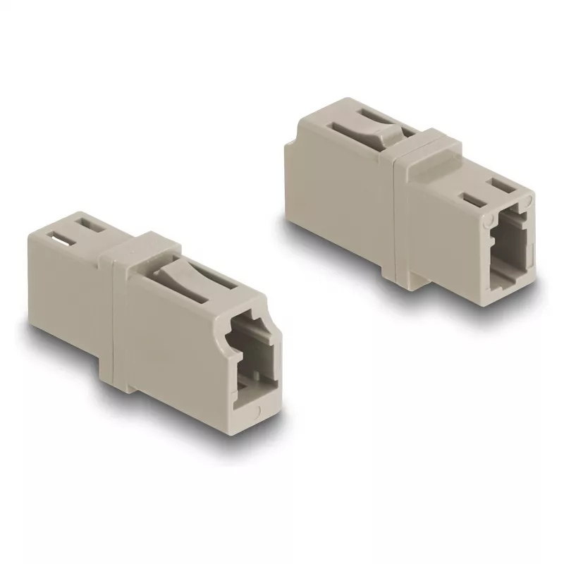 DeLOCK LWL-Kupplung LC Simplex Buchse auf LC Simplex Buchse OM1/OM2 beige