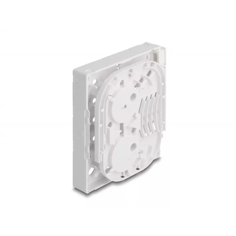 DeLOCK Glasfaser-Anschlussdose FTTH Wandmontage 4 x SC Simplex LC Duplex weiß