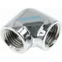 Alphacool HF L-Verbinder G1/4 IG auf G1/4 IG - Chrom (17041)