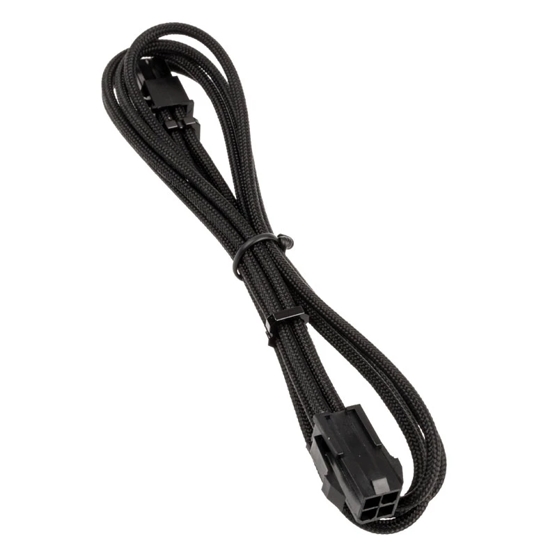 BitFenix Alchemy 4-Pin-ATX12V-Verlängerungskabel, 45 cm, ummantelt - schwarz