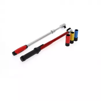 Radwechsel-Werkzeugsatz Gedore R69003000 — 5-teiliges Drehmomentschlüssel-Sortiment, schwarz/rot