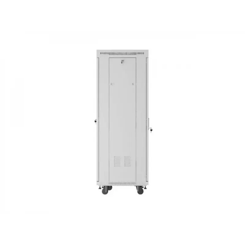 LANBERG 19 Zoll 32U Stand-Rack-Schrank 600×600 mm Grau mit perforierten Türen und LCD (flach Pack)