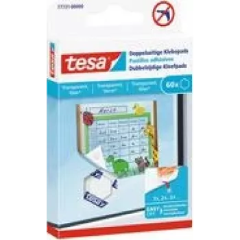 Doppelseitige Klebepads Tesa 77731-00000-01 — Packung mit 60, wiederablösbare Montagepads