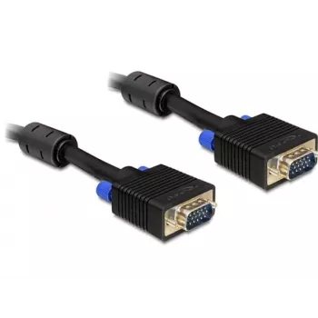 VGA-Kabel DeLOCK 5m, VGA (D-Sub) Schwarz, 82559