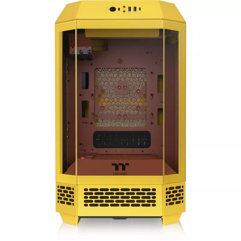 Mini Tower Gehäuse THERMALTAKE The Tower 250 Butter Caramel — microATX/Mini-ITX, ATX-Unterstützung, kompaktes Gehäuse
