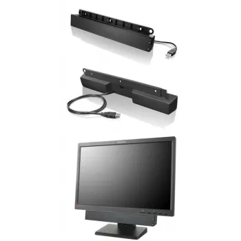 Lenovo USB Soundbar Schwarz 2.0 Kanäle 2,5 W