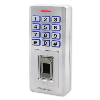 Fingerprint- und RFID-Codeschloss QOLTEC 52447 mit IP68-Schutz