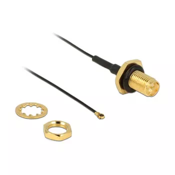 Koaxialkabel DeLOCK 0,2 m RP-SMA/MHF IV