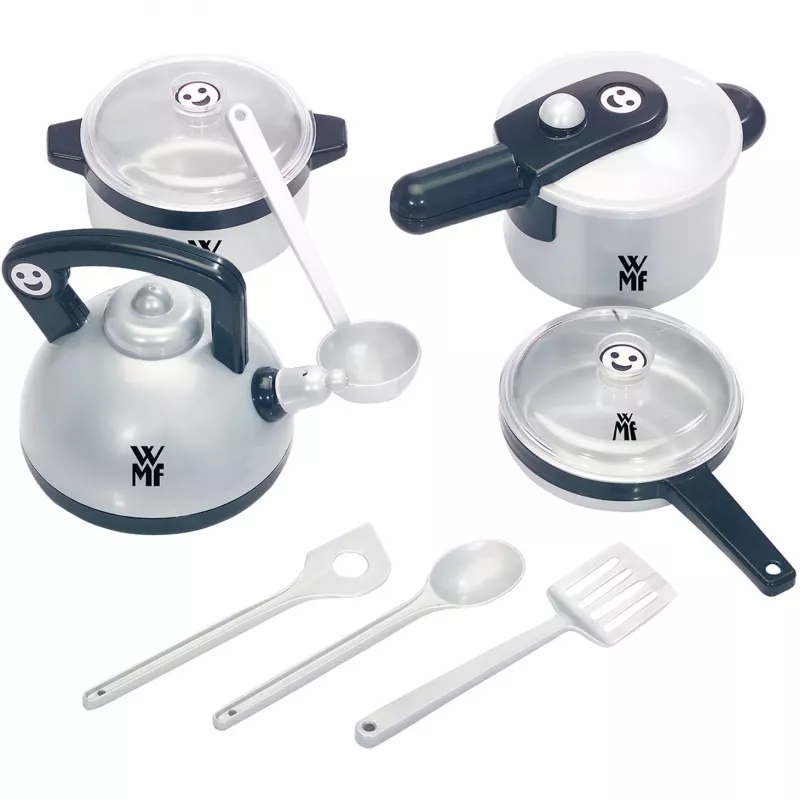 Topfset Theo Klein WMF 9430 Schwarz Silber