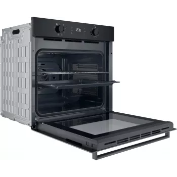 INDESIT Backofen | IO K55C B | 71 L | Elektro | Katalytisch | Elektronisch | Höhe 59,5 cm | Breite 59,5 cm | Schwarz