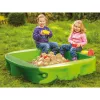 Sandkasten Simba-Dickie BIG 800056733, Kunststoff, 1380×1380 mm, integrierte Sitzbänke, grün