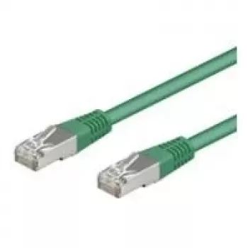 Wentronic Goobay CAT 5e Patchkabel, SF/UTP, Grün, 5 m - CCA Kupfer-Mix (68046)