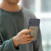 Magnetische Kartenbörse UniQ Flixa — MagSafe-kompatibel, schwarz (Jettschwarz)