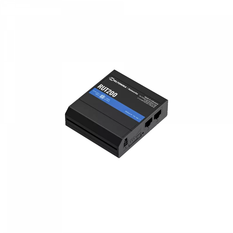 Teltonika LTE Cat 4 Router | RUT200 | 802.11n | 10/100 Mbit/s | Ethernet LAN (RJ-45) Anschlüsse 2 | Mesh-Unterstützung Nein | MU-MiMO Nein | Kein mobiles Breitband