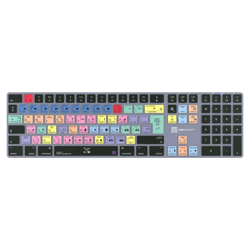 LogicKeyboard Titan DE Mac-Tastatur für Adobe Premiere Pro CC — deutsches Layout
